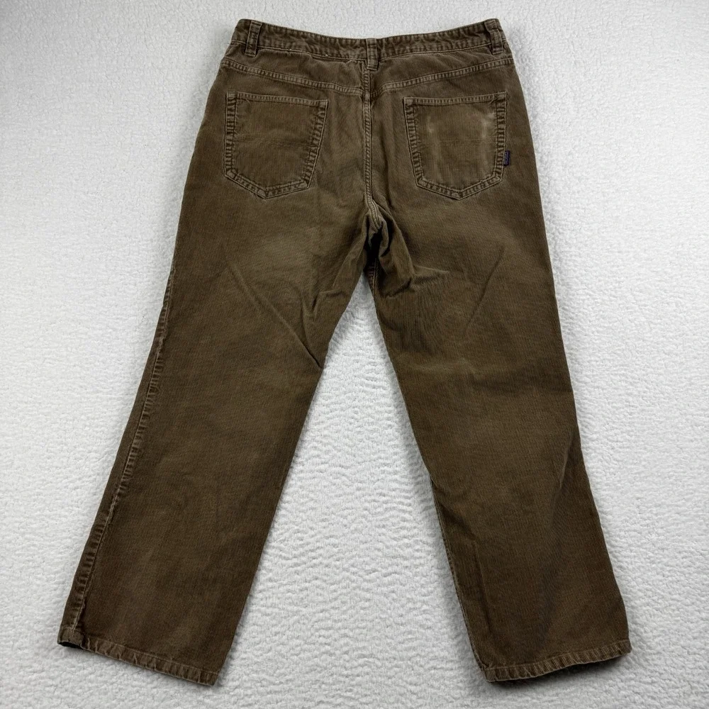 Patagonia Pants Mens 36 Brown Cotton Corduroy Mid Rise Streetwear Straight Leg